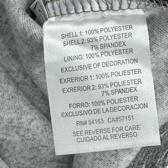 NFL New York Giants Mens Gray Full Zip Track Jacket Large Casual Sports Football - Picture 4 of 12